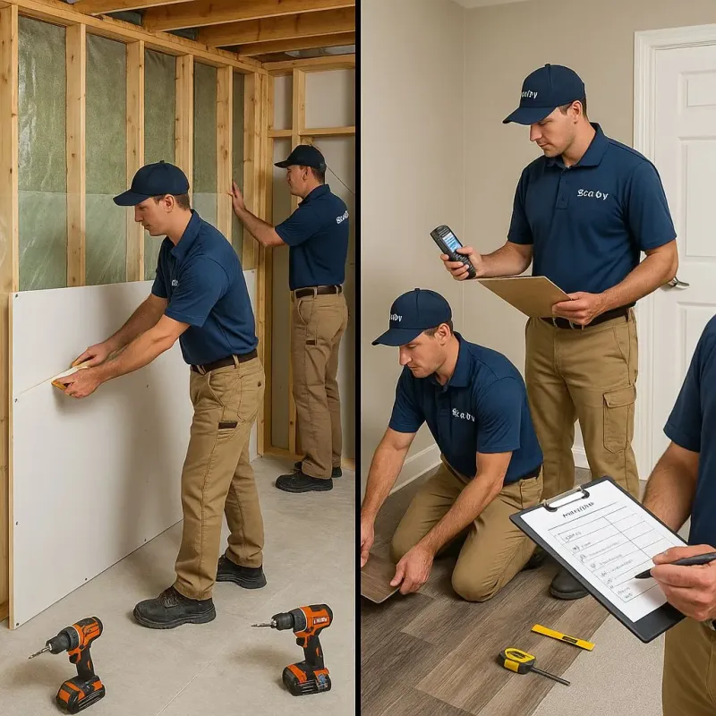 Repairs and Reconstruction process in Enetai, WA